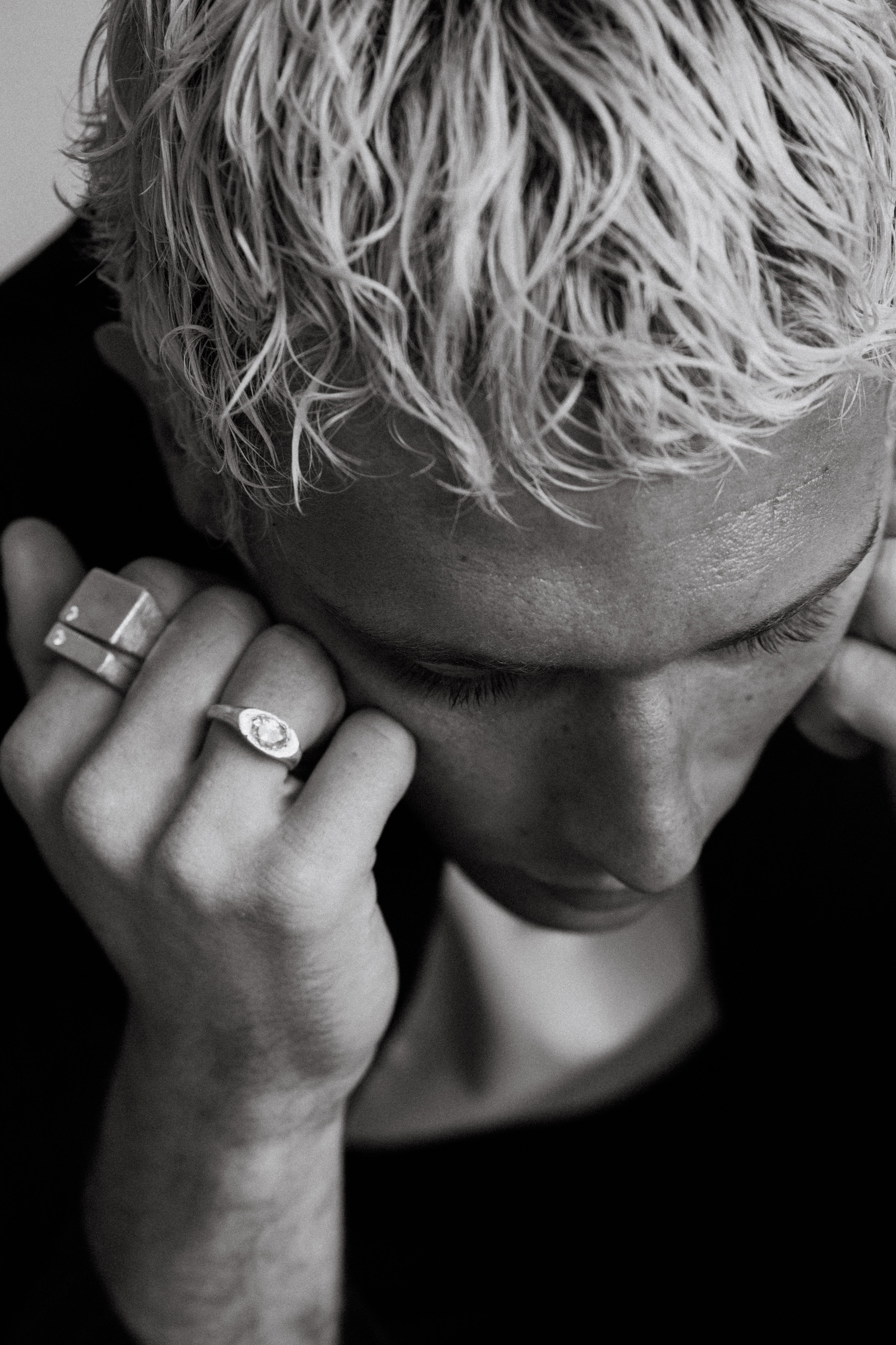 File 01 — Handmade Recycled Silver Ring with White CZ | 1994 Jewelry